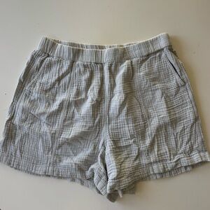 Madewell Light Gray Gauze High Waist Women’s Shorts